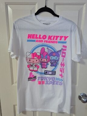 Hello Kitty My Melody Tokyo Speed Short Sleeve Graphic T-Shirt Size M